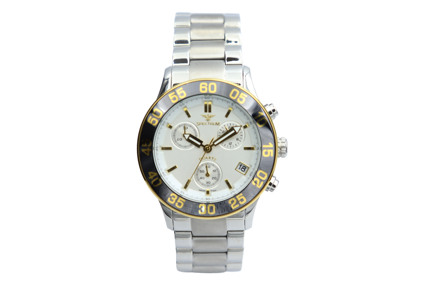 Stainless Steel Men's Silver Watch - SP93334L-1 — Spectrum